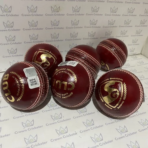 SG Club Red Cricket Ball (pack of 6)